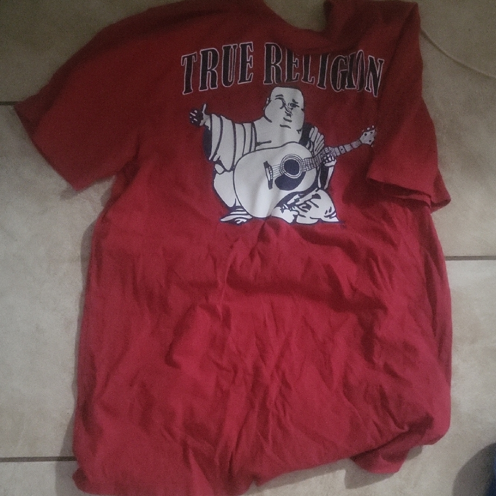 True Religion Red Graphic Tee